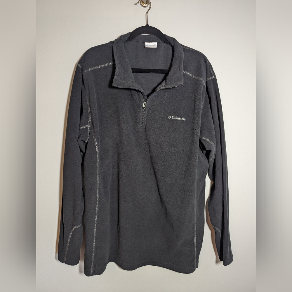 Columbia Men's Black Quarter Zip Fleece size XXL